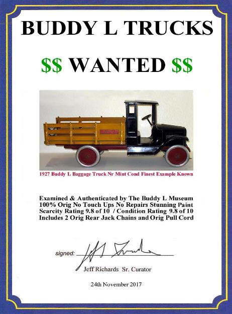 Buddy L Dump Truck Value Guide Buddy L Museum America's largest buyer of Buddy L Toys